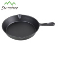 Venta al por mayor nuevo barato pre-sazonado redondo de hierro fundido cocinar huevo Fry Pan Set